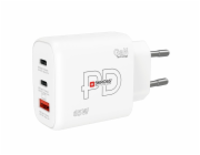 SKROSS USB A+C nabíjecí adaptér Power charger 65W GaN EU, Power Delivery, typ C
