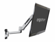 Ergotron LX - Montážní sada (výškově nastavitelné rameno, rozšíření, základna, VESA adaptér) - pro Displej LCD - kapacita 3,2 - 11,3 kg - leštěný hliník - velikost obrazovky: až do 42" - montáž na stě