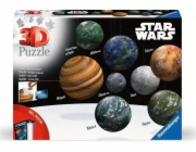 Řada 3D puzzle koulí Ravensburger: nebeská tělesa galaxie Star Wars