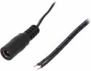 Conexpro DC napájecí konektor s kabelem, samice, 25cm