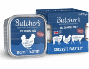 BUTCHER S Original Mix Juicy pates - mokré krmivo pro psy - 4 x 150g