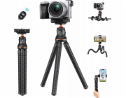 Kf Stativ Flexibilní stativ Držák 3D hlavy Fotoaparát Fotoaparát Telefon K&f Ms-01 / Kf09.129