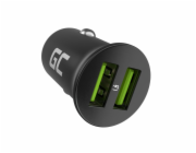 Nabíječka do auta Green Cell GC PowerRide Nano36 36W 6A 2x USB-A