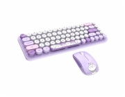 MOFII Wireless Keyboard+Mouse iBean Pro New 2.4G (Purple)