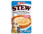 INABA Ciao Stew Chicken & Scallop - pamlsek pro kočky - 40g