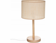Stolní lampa Atmosphera DELLA, dřevěná základna, 42 cm
