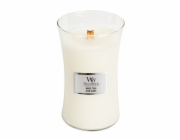 Svíčka WoodWick velká, White Teak, Bílý teak, 609.5 g