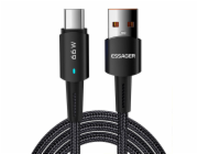 USB to USB-C cable, Essager, EXCT-CGA01, 66W, 2m (black)