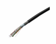 Datacom 1355 FTP drát CAT6 PVC+PE, 100m, černý DATACOM FTP drát Cat6 100m OUTDOOR double jacket