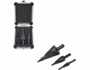 AWTools Drill STEP SPIRAL DRILL SET 3ks/ 4-12 4-20 4-39mm/ AICrN/ BLACK/ PLASTIC POUZDRO.