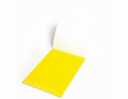 SYMBIO elektrostatické popisovatelné fólie Symbioflipcharts/ 500x700 mm/ žluté/ 25 pack