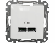 SCHNEIDERE USB nabíjecí zásuvka Schneider Sedna Design SDD111401 A+C 2.1A bílá Design & Elements
