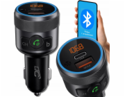 FM transmitter LTC PS LTC TRANSMITER BLUETOOTH V5.1 DC12-24V, Výstup: QC3.0 + PD 20W rychlé nabíjení
