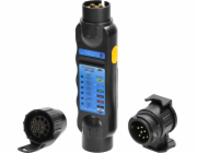 Testovací sada zásuvek Orno Trailer, standardní 13/7-pin, 12/24V