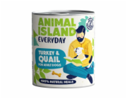 ANIMAL ISLAND Everyday Turkey and quail - vlhké krmivo pro psy - 800g