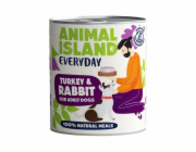 ANIMAL ISLAND Everyday Turkey and rabbit - vlhké krmivo pro psy - 800g