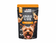 PAN MIESKO Kousky v omáčce Krůtí s kachnou - velmi chutná smetana pro psy - 150g