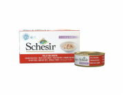 SCHESIR Kuřecí řízky s kachnou ve vývaru - mokré krmivo pro kočky - 6x50g