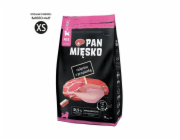PAN MIESKO  Telecí s křepelkou XS - suché maso na krájení - 9kg
