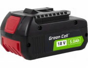 Zelená baterie pro Bosch GBA 18V 5Ah náhradní GBA 1600A002U5