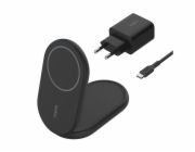 Belkin BoostCharge Sluchátka, Chytrý telefon Černá USB Bezdrátové nabíjení Rychlé nabíjení Vnitřní
