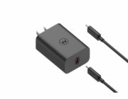 Motorola TurboPower Wall Charger 68W USB-C, 1m C-C cable, Black - nabíječka