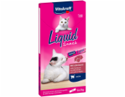 VITAKRAFT Tekutá svačina játra s biotinem - kočičí pochoutka - 6x15g