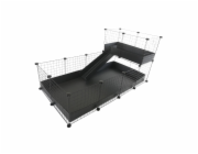 C&C modulární klec jednopatrová 4x2 + Loft 2x1 + Černá rampa