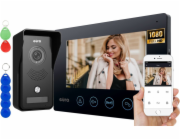 Eura Video interkom EURA VDP-42A3 GAMMA Plus, TUYA, černá, Wifi, 2 vstupy, čtečka