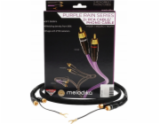 Gramofon Melodika  MDPHD15 Purple Rain Black Edition 2xRCA PHONO kabel pro gramofon s uzemňovacím vodičem - 1,5 m