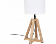 Terasová lampa Atmosphera Matia, rám z akáciového dřeva, výška 58 cm