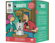 Kávovar Bialetti Bialetti - Moka Express 3tz + sáček WWF