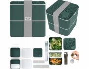 Monbento Bento Square Graphic Jungle zelená