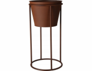 Home Styling Collection Květináče na nožičkách, efekt rzi, 2 kusy