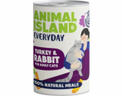 ANIMAL ISLAND Everyday Turkey and rabbit - mokré krmivo pro kočky - 400g