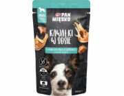 PAN MIESKO Kousky v omáčce Vepřové maso s divočákem - velmi chutná smetana pro psy - 150g