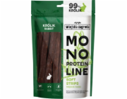 WIEJSKA ZAGRODA Monoprotein line Soft strips Rabbit - pamlsek pro psa - 100g