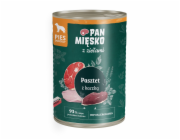 PAN MIESKO s bylinkami Kachní paštika - velmi chutné maso pro psy - 400g