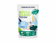 ANIMAL ISLAND Everyday Beef, chicken, turkey and white fish fillets in broth - mokré krmivo pro kočky - 40 x 85g