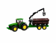 Traktor Siku 1954 John Deere 8430 s přívěsem