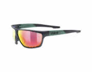 Uvex Sportstyle 706, black moss mat/mirror red