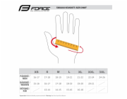 FORCE GRIP Gel, letní rukavice červené vel.S