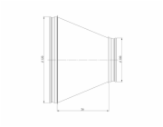 Větrací rozpěrka EUROPLAST RCL120-100, D120-100
