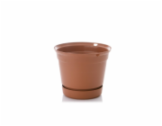 Hrnec Uniplastex Terra UDTW15, plast, O 15 cm, hnědý