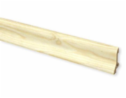 V soklové liště, borovice, 20 x 60 x 3000 mm