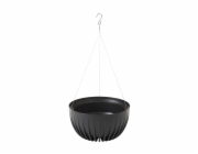 Hrnec LAMELA MIRA 977-04, plast, H 29 cm, černý