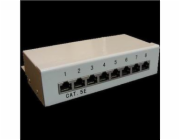 Patch panel Box 8-port Cat5E STP na zed´