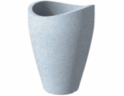 Hrnec Scheurich Granit, plast, H 29,8 cm, šedý