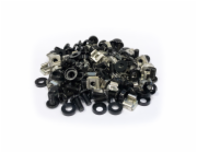 Montážní sada  M6  (50ks / bal.) - 12mm BLACK