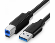 Ugreen USB-A - USB-B USB kabel 2 m černý (UGR408BLK)